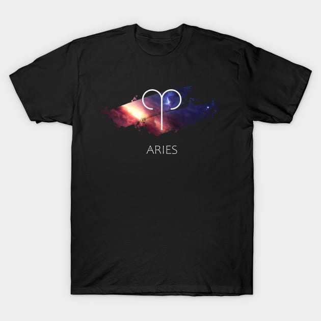 Aries Zodiac T-Shirt by Scailaret